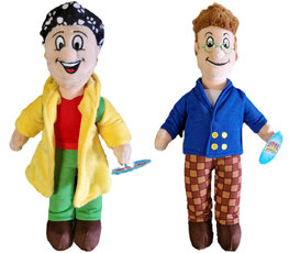Pluche Ernst & Bobbie poppetjes